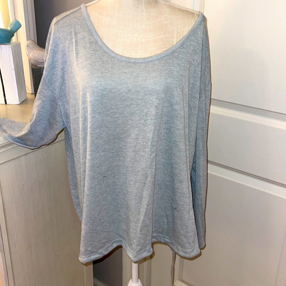 3x Columbia athleisure top with drawstring bottom and button up sleeves (opt)